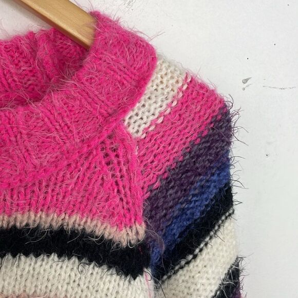 Free People Snowbird Sweater Multicolored Stripes size XS - Picture 5 of 16